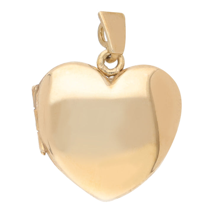 Polished 9ct Yellow Gold Heart Locket - Michael Jones Jeweller