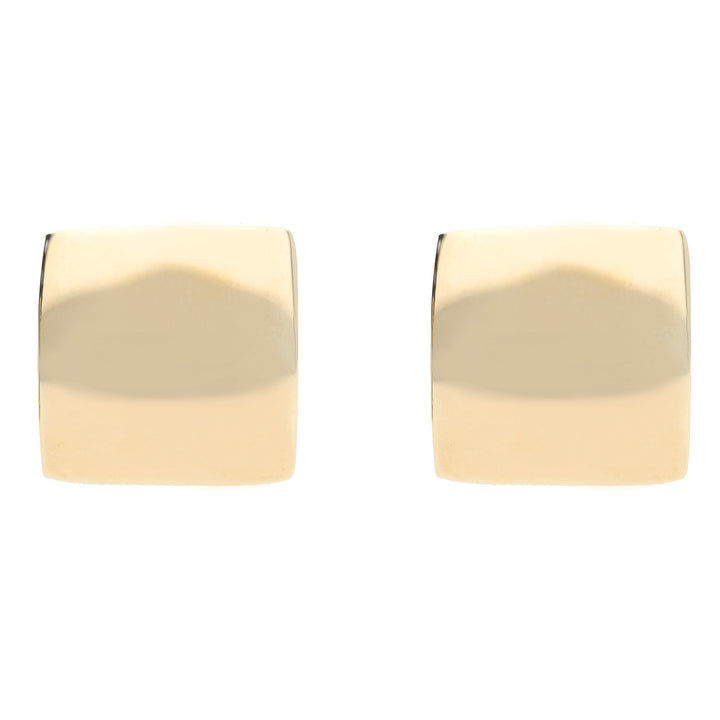 Polished 8mm 9ct Yellow Gold Square Stud Earrings - Michael Jones Jeweller