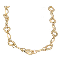 Open Teardrop Link 9ct Yellow Gold Necklace