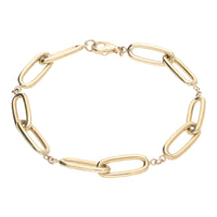Open Linked 9ct Yellow Gold Polished Bracelet - Michael Jones Jeweller