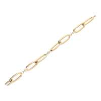 Open Linked 9ct Yellow Gold Polished Bracelet - Michael Jones Jeweller