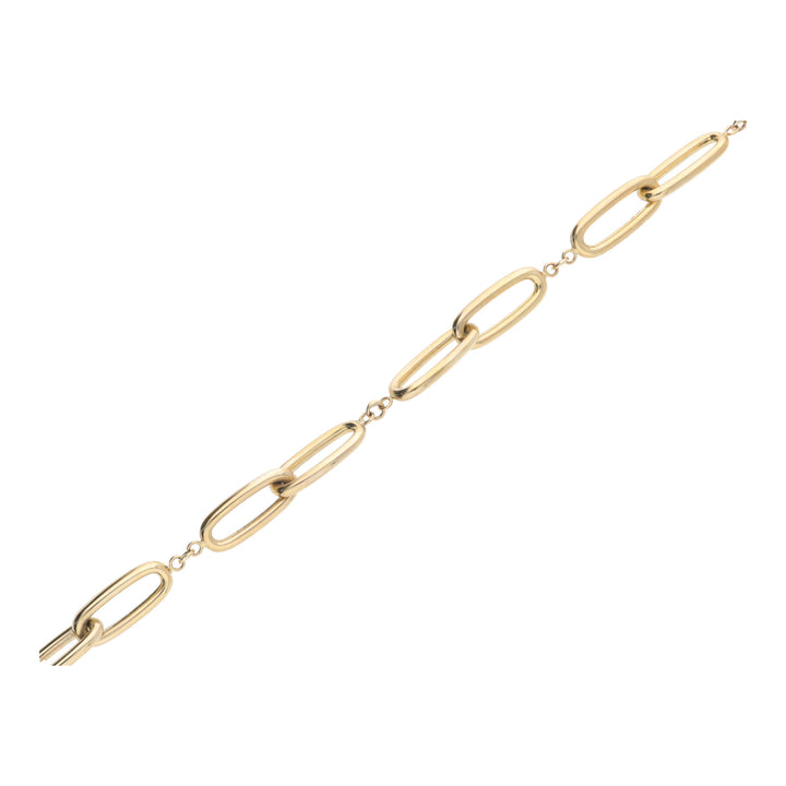 Open Linked 9ct Yellow Gold Polished Bracelet - Michael Jones Jeweller