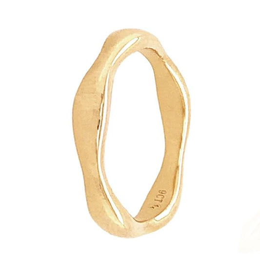 9ct Yellow Gold Wave Ring - Michael Jones Jeweller