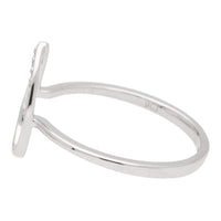 Diamond Open Pear Shaped 9ct White Gold Ring - Michael Jones Jeweller