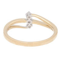 Diamond Three Strand 9ct Yellow Gold Ring - Michael Jones Jeweller