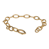 Oval Open Link 18ct Yellow Gold Bracelet - Michael Jones Jeweller