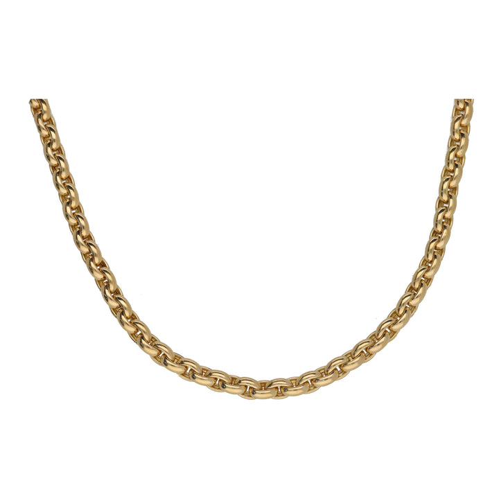 Close Oval Link 18ct Yellow Gold Necklace
