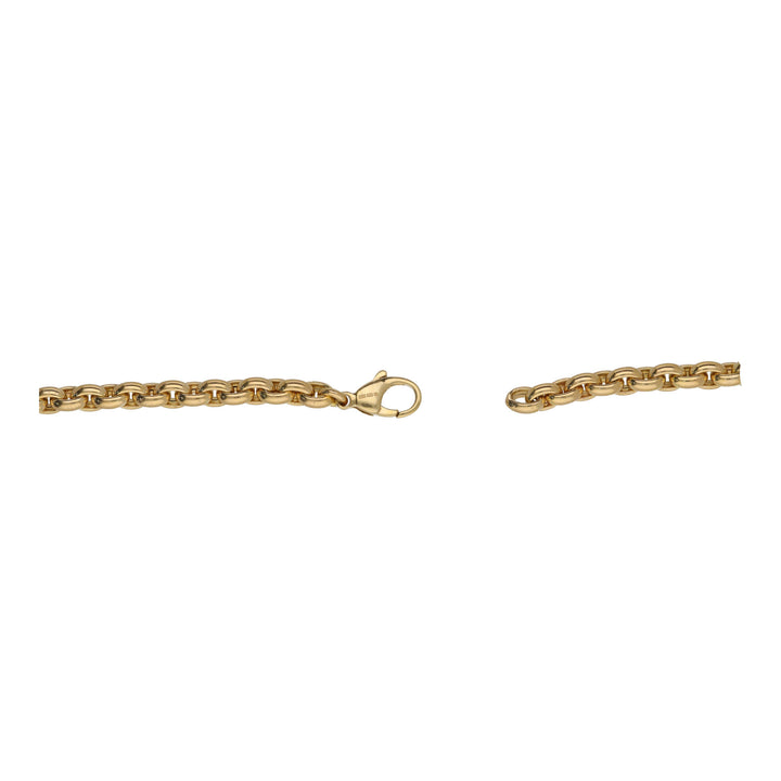 Close Oval Link 18ct Yellow Gold Necklace