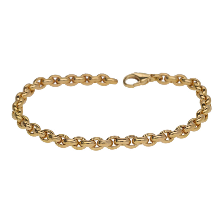 Close Oval Link 18ct Yellow Gold Bracelet