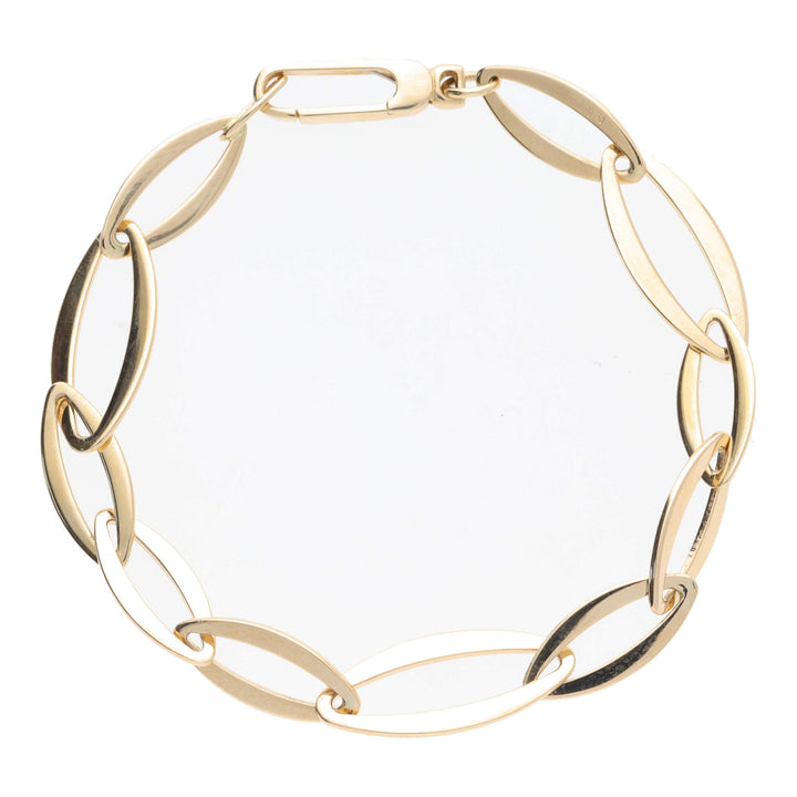 Marquise Shaped 18ct Yellow Gold Linked Bracelet