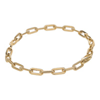Open Oval Link 18ct Yellow Gold Bracelet - Michael Jones Jeweller