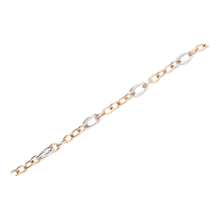 Open Link 18ct White and Rose Gold Necklace