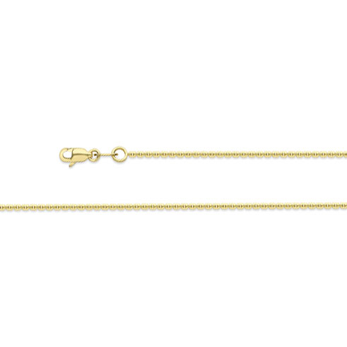 9ct Yellow Gold 16 Inch Trace Chain