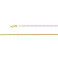 9ct Yellow Gold 18"  Trace Chain
