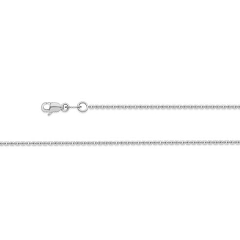 9ct White Gold 18 Inch Trace Chain - Michael Jones Jeweller