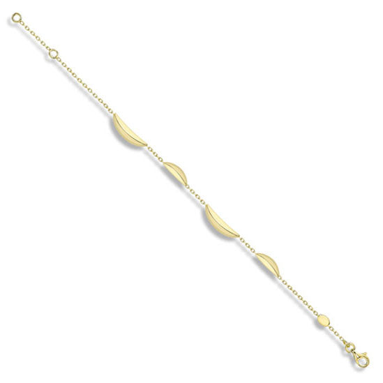 Banana Link 9ct Yellow Gold Bracelet - Michael Jones Jeweller