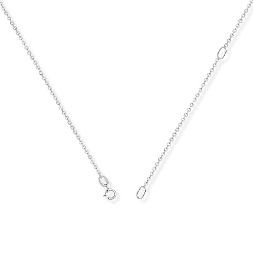 9ct White Gold 18" Trace Chain - Michael Jones Jeweller
