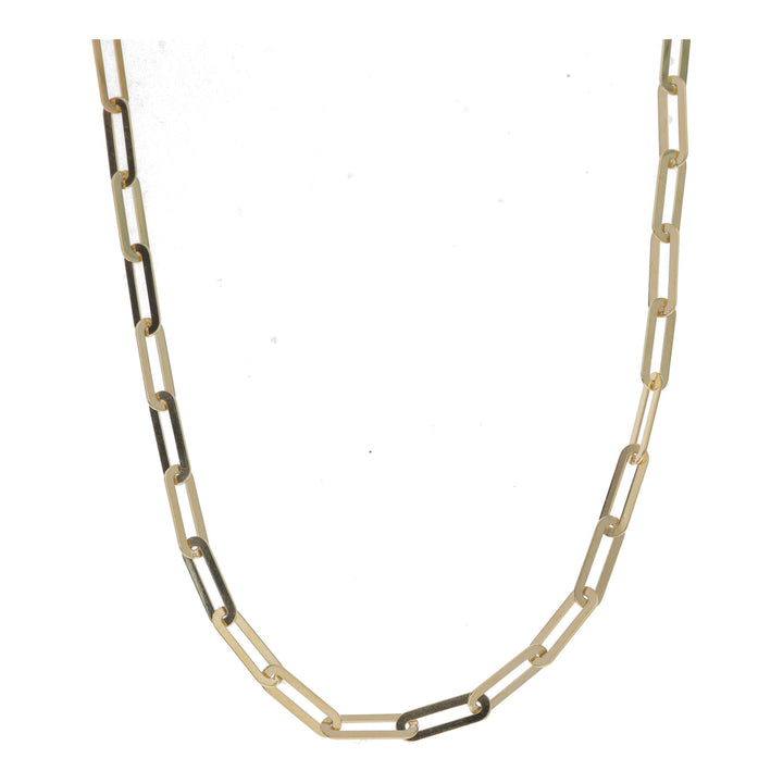 Elongated Link 18ct Yellow Gold Chain