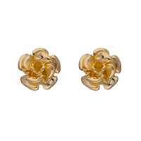 Yellow 9ct Gold Flower Studs