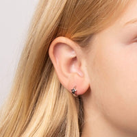 Childs D for Diamond Star Diamond Hoop Earrings