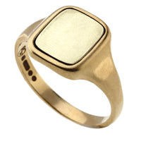 Pre-Owned Masonic Enamelled Rotating 9ct Yellow Gold Signet Ring