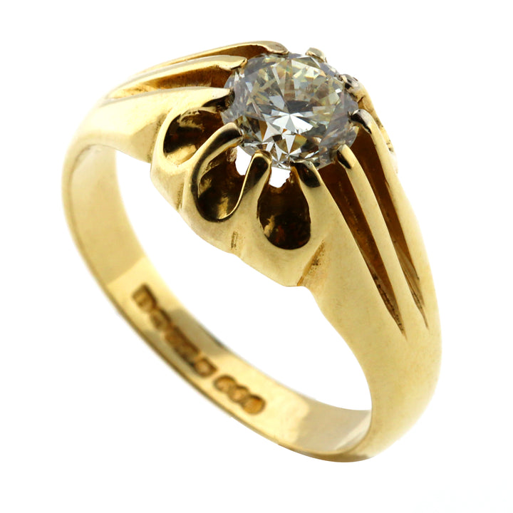 Pre-Owned Diamond 18ct Yellow Gold Solitaire Ring