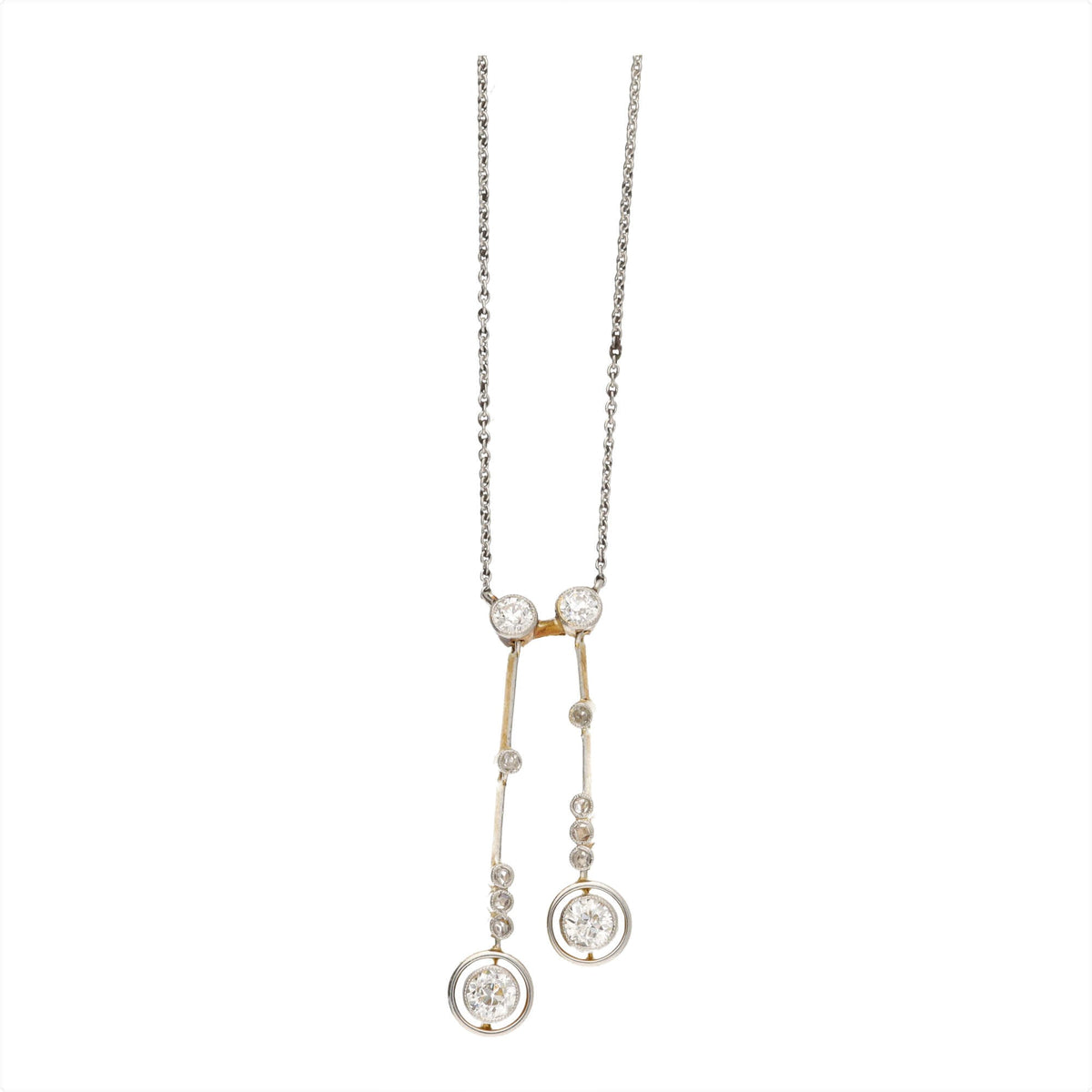 Pre-Owned Diamond Negligee Drop Necklace - Michael Jones Jeweller