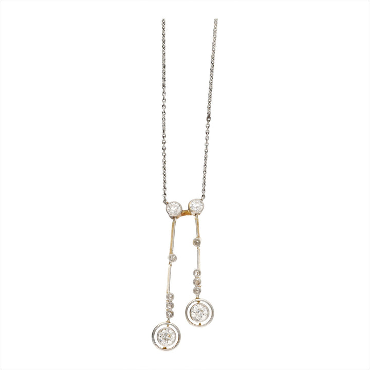 Pre-Owned Diamond Negligee Drop Necklace