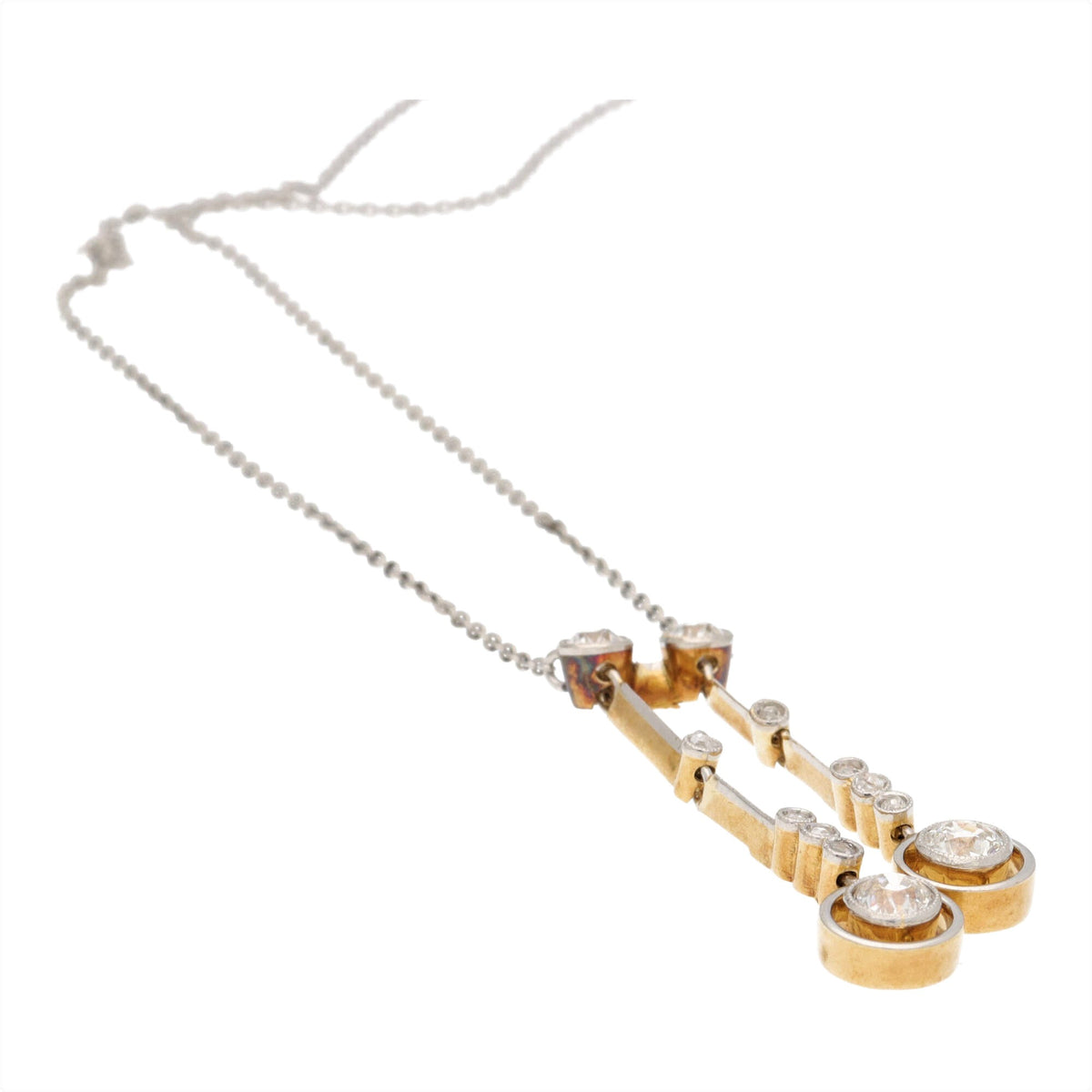 Pre-Owned Diamond Negligee Drop Necklace - Michael Jones Jeweller