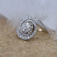 Pre-Owned Diamond Swirl Ring