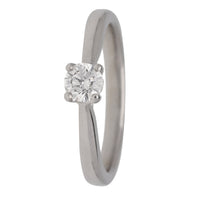 Pre-Owned 0.31ct D VS2 Diamond Platinum Ring - Michael Jones Jeweller