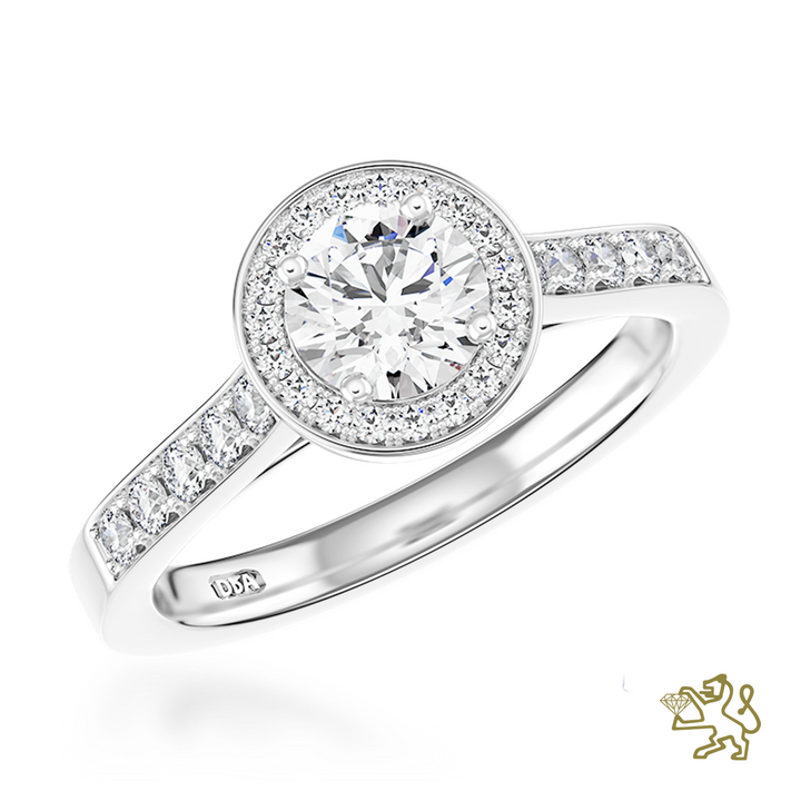 Pre-Owned Dulcina Diamond 0.93ct  Platinum Ring