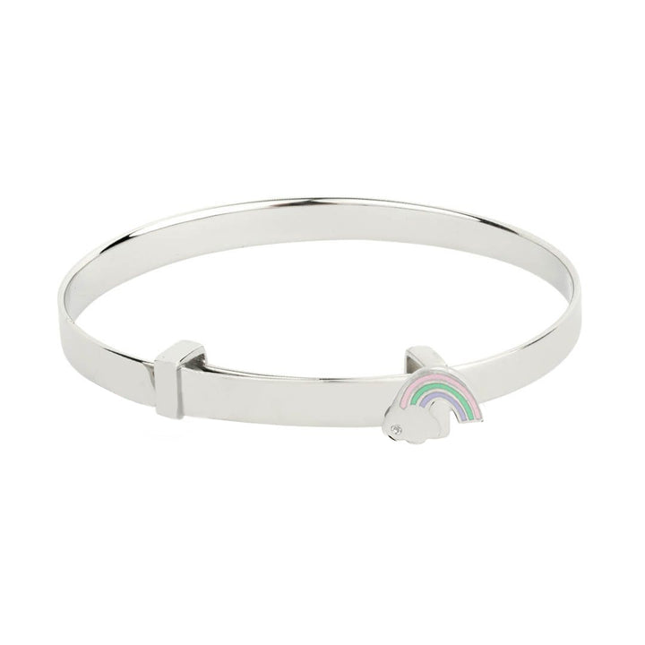 Childs D for Diamond Silver Rainbow Bangle - Michael Jones Jeweller