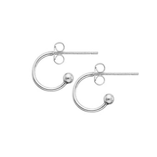 Silver 8mm Hoop Earrings - Michael Jones Jeweller