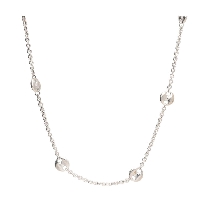 Silver Polished Disc Longuard Chain - Michael Jones Jeweller