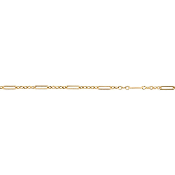 Figaro Link 9ct Yellow Gold Bracelet