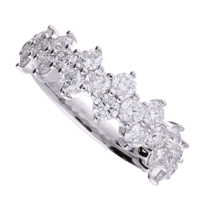 Diamond 18ct White Gold Wave Ring - Michael Jones Jeweller