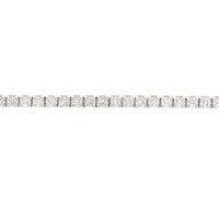 Diamond Set 18ct White Gold Line Bracelet - Michael Jones Jeweller