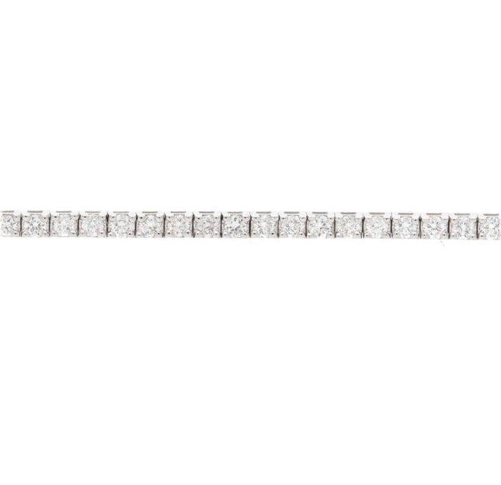 Diamond Set 18ct White Gold Line Bracelet - Michael Jones Jeweller