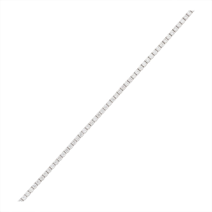 Diamond Set 18ct White Gold Line Bracelet - Michael Jones Jeweller