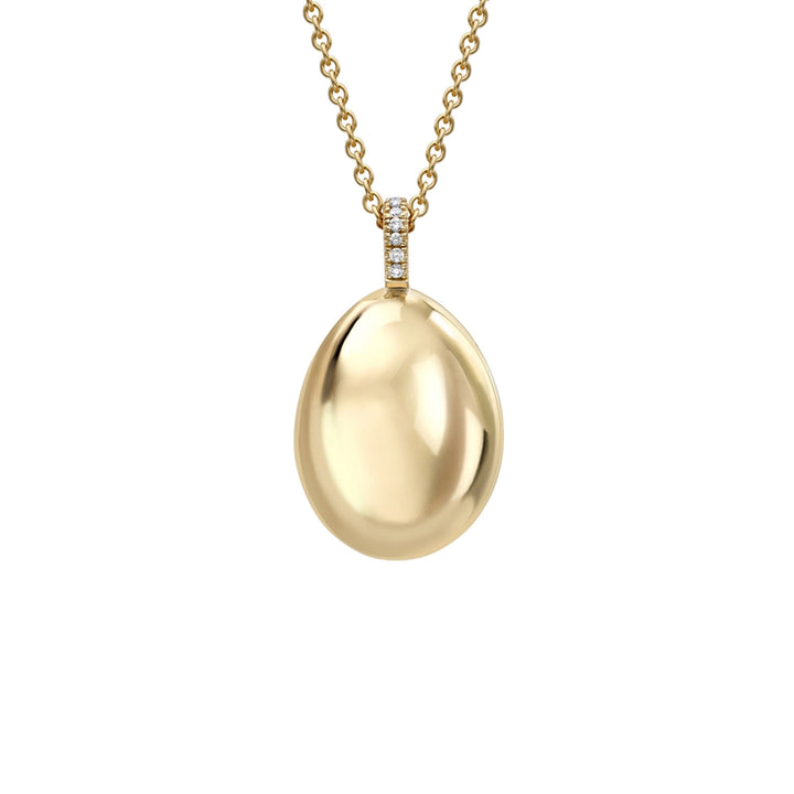 Fabergé Essence Diamond Set 18ct Yellow Gold Egg Pendant