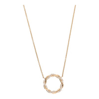 Entwined Circle Diamond 18ct Rose Gold Pendant