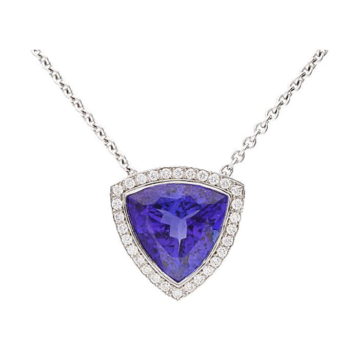 Tanzanite and Diamond Pendant