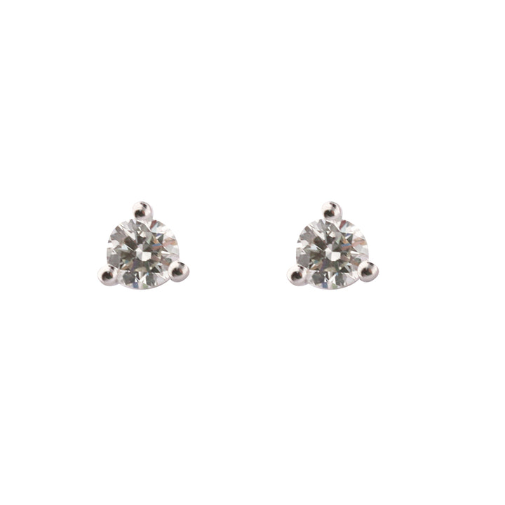 Diamond 0.52ct 18ct White Gold Stud Earrings - Michael Jones Jeweller