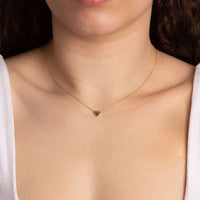 Small Heart 9ct Yellow Gold Necklace - Michael Jones Jeweller