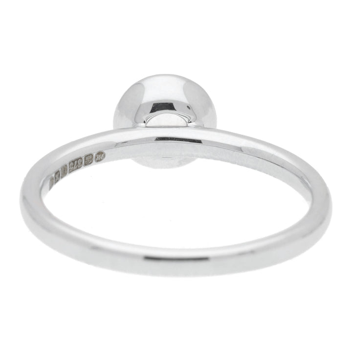 Aquarmarine and Diamond Petite 9ct Gold Cluster Ring - Michael Jones Jeweller