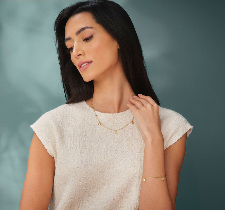 Clogau Tree of Life Insignia Gold Drop Necklace - Michael Jones Jeweller