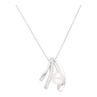 Akoya Pearl And Diamond Three Strand 18ct White Gold Necklace - Michael Jones Jeweller