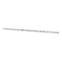 Sapphire and Diamond 18ct White Gold Cluster Bracelet - Michael Jones Jeweller