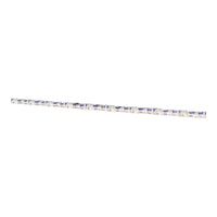 Sapphire and Diamond 18ct White Gold Cluster Bracelet - Michael Jones Jeweller